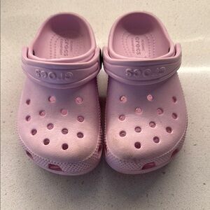 CROCS Pink Sandals with Ventilation and Heel Strap